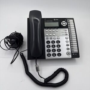 Black AT&T ATT1070 Small Business System 4 Lines Corded Phone with Cords